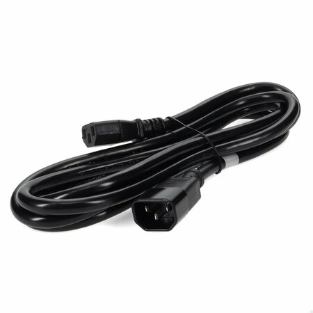 ADD-ON Addon 3Ft C13 To C14 14Awg Black 100-250V Power Extension Cable ADD-C132C1414AWG3FT